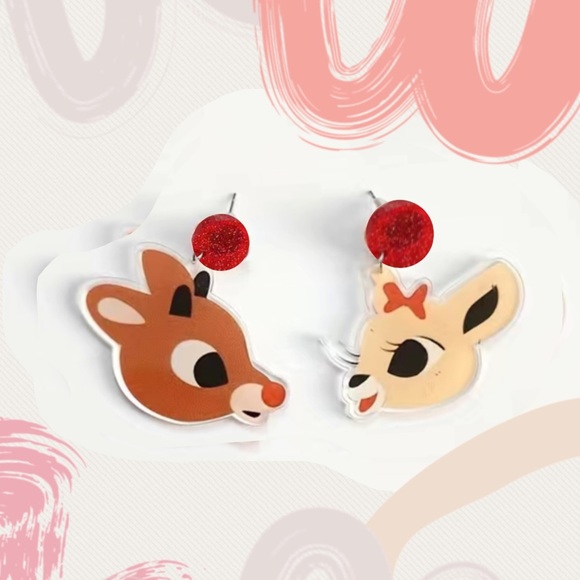 Holiday Rudolph & Clarice Earrings - Picture 1 of 2